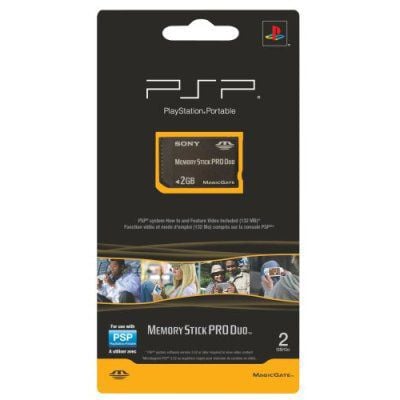 2GB PSP Memory Stick Pro Duo - front cover