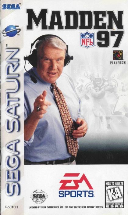 Madden NFL 97 - front cover Madden NFL 97 - front cover
