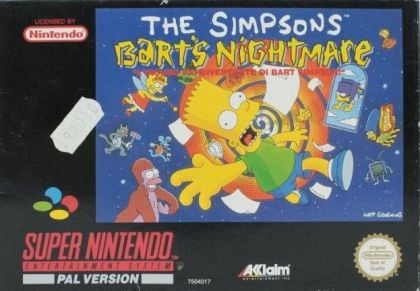 The Simpsons Bart's Nightmare - front cover The Simpsons Bart's Nightmare - front cover