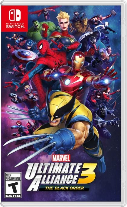 Marvel Ultimate Alliance 3: The Black Order - front cover Marvel Ultimate Alliance 3: The Black Order - front cover
