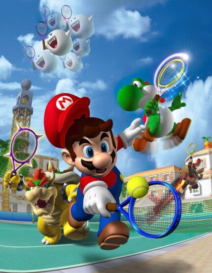 Mario Power Tennis - back cover