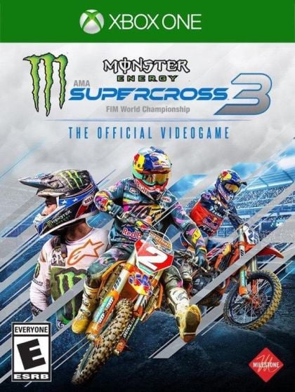 Monster Energy Supercross - The Official Videogame 3 - Xbox One - front cover Monster Energy Supercross - The Official Videogame 3 - Xbox One - front cover