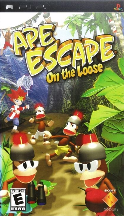 Ape Escape On The Loose PSP - front cover Ape Escape On The Loose PSP - front cover