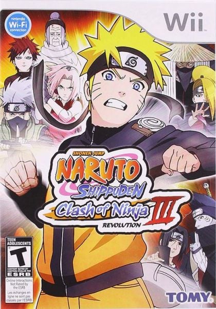 Naruto Shippuden: Clash of Ninja Revolution 3 - front cover Naruto Shippuden: Clash of Ninja Revolution 3 - front cover