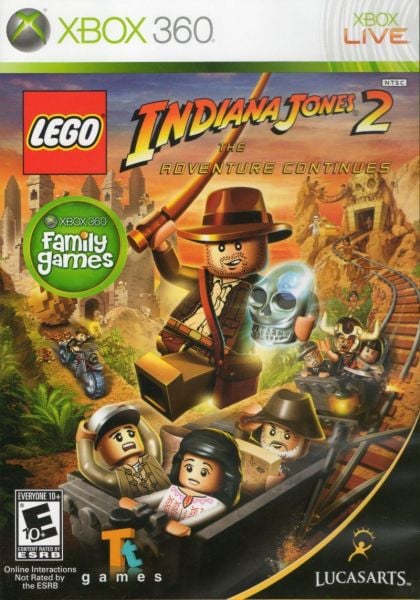Lego Indiana Jones 2: The Adventure Continues - Xbox 360 - front cover Lego Indiana Jones 2: The Adventure Continues - Xbox 360 - front cover