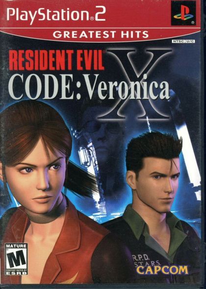 Resident Evil Code Veronica X - front cover Resident Evil Code Veronica X - front cover