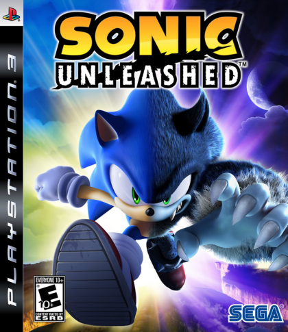 Sonic Unleashed - front cover Sonic Unleashed - front cover
