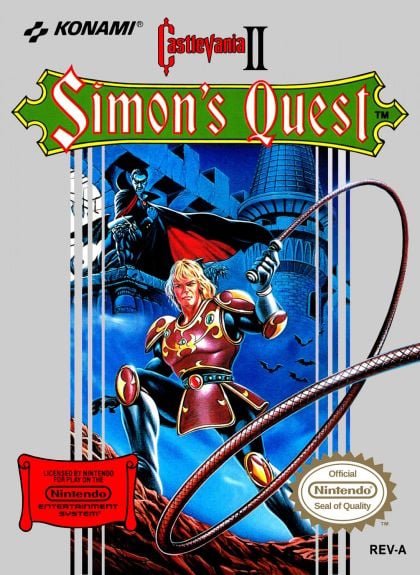 Castlevania 2 Simons Quest - front cover Castlevania 2 Simons Quest - front cover