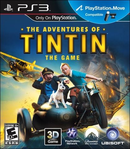 Adventures of Tintin: The Game - front cover