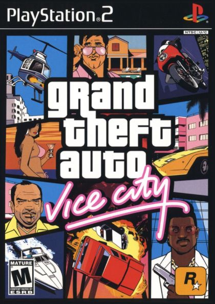 GRAND THEFT AUTO VICE CITY - front cover GRAND THEFT AUTO VICE CITY - front cover