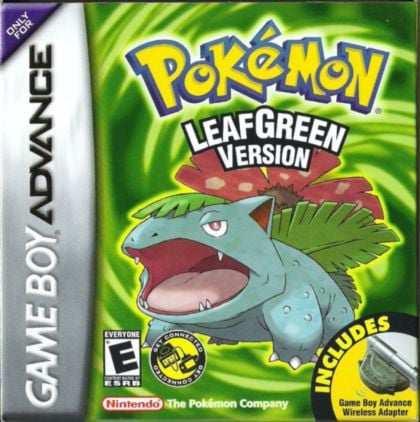 Pokemon Leaf Green Version - front cover