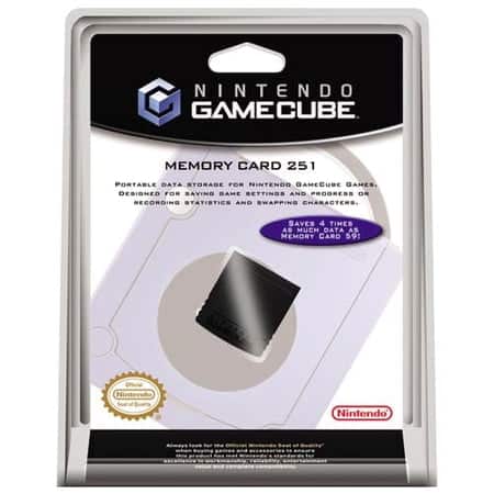 Gamecube Memory Card 251 - front cover Gamecube Memory Card 251 - front cover
